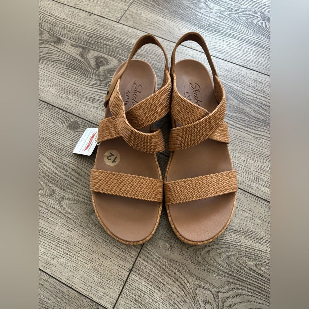 Skechers Tan Strappy Sandals